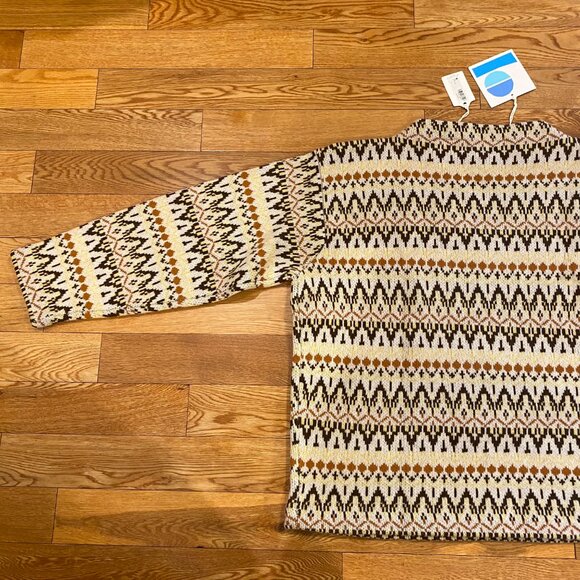 Levi's Vintage Boat Neck Sweater Men Size L Jacquard Knit Wool Blend NWT - Picture 10 of 11
